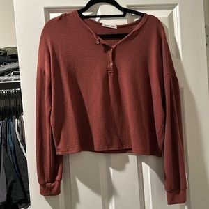 Caution to the wind long sleeve top